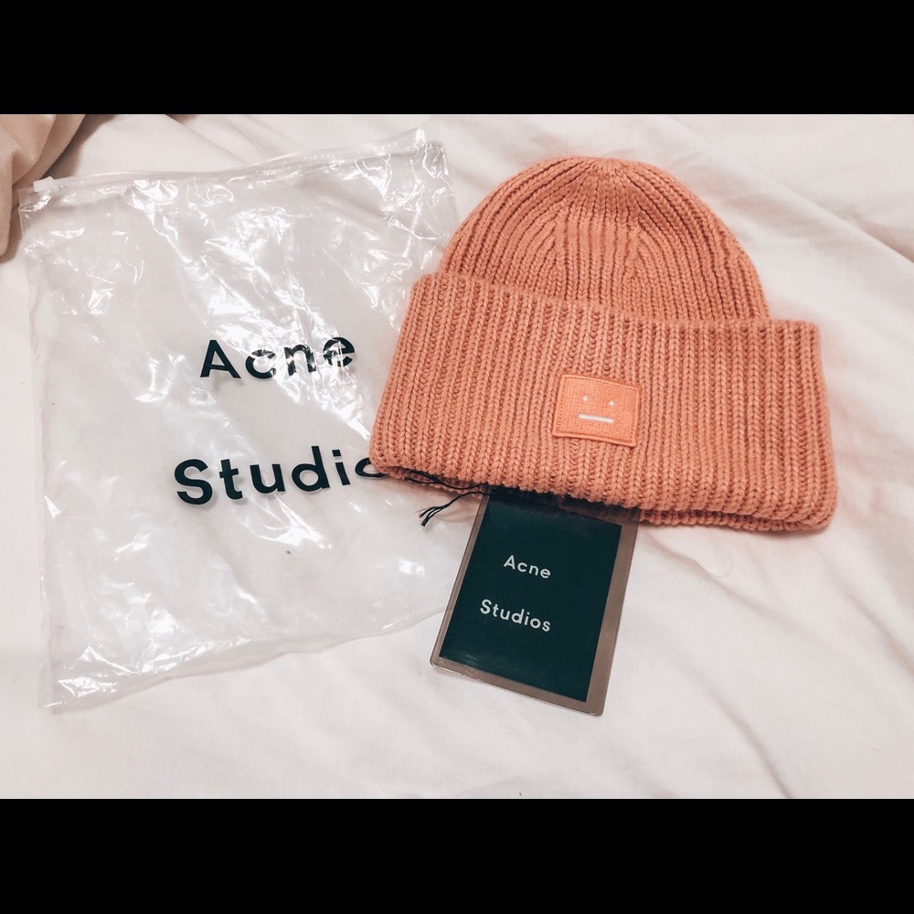 Acne Studios Millennial Pink Beanie Hat